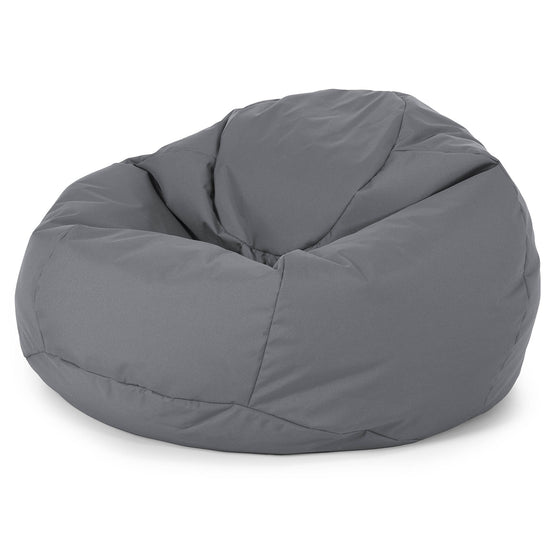 Classic Bean Bag Chair - Outdoor Easy Care Dark Grey 01