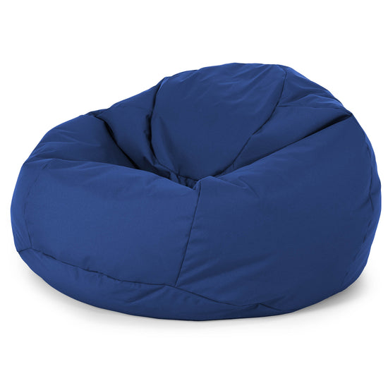 Classic Bean Bag Chair - Outdoor Easy Care Navy Blue 01
