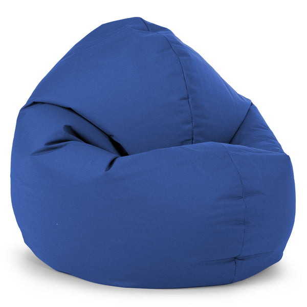 Flexforma Adult Bean Bag Chair - Outdoor Easy Care Navy Blue 01