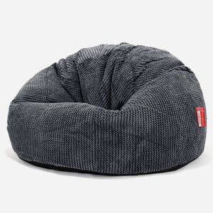 Classic Bean Bag Chair - Pom Pom Black