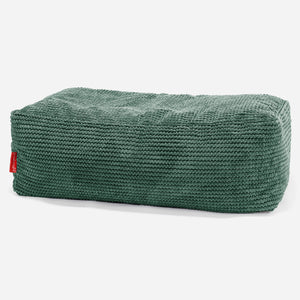 Large Footstool - Pom Pom Emerald Green