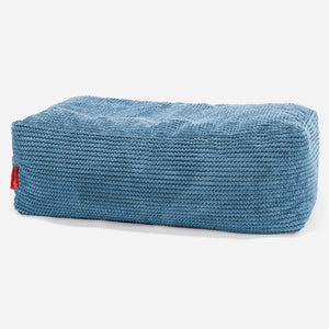 Large Footstool - Pom Pom Sky Blue