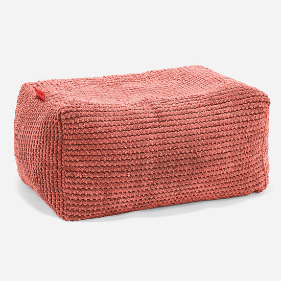 Small Footstool - Pom Pom Pastel Red 01