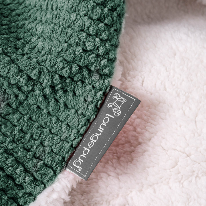 Sherpa Throw / Blanket - Pom Pom Emerald Green 04