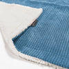 Sherpa Throw / Blanket - Pom Pom Sky Blue 01
