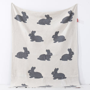 Childs Throw / Blanket - Cotton Blend Rabbit