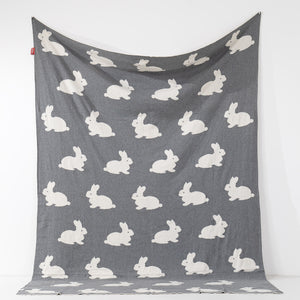 Throw / Blanket - Cotton Blend Rabbit