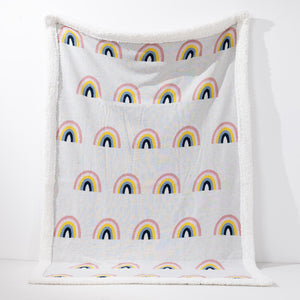 Throw / Blanket - Cotton Blend Rainbow