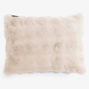 Rectangular Scatter Cushion Cover 35 x 50cm - Bubble Faux Fur Cream