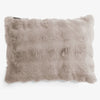 Rectangular Scatter Cushion Cover 35 x 50cm - Bubble Faux Fur Mink 01