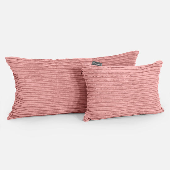 Rectangular Scatter Cushion Cover 35 x 50cm - Cord Peach 03