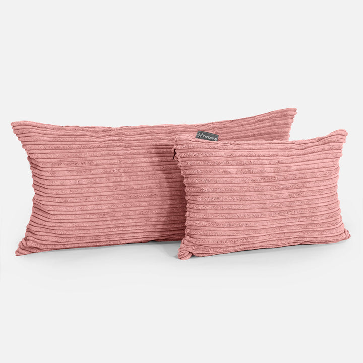 Rectangular Scatter Cushion Cover 35 x 50cm - Cord Peach 03