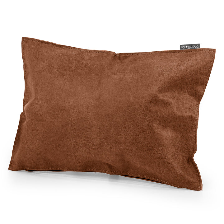 Decorative Rectangular Cushion Cover 35 x 50cm - Distressed Leather British Tan 02