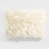 Rectangular Scatter Cushion Cover 35 x 50cm - Mongolian Fur Cream