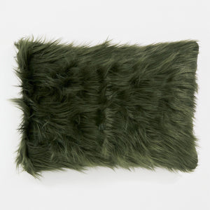 Rectangular Scatter Cushion Cover 35 x 50cm - Mongolian Fur Sage Green