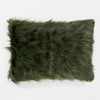 Rectangular Scatter Cushion Cover 35 x 50cm - Mongolian Fur Sage Green