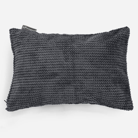Rectangular Scatter Cushion Cover 35 x 50cm - Pom Pom Black 01