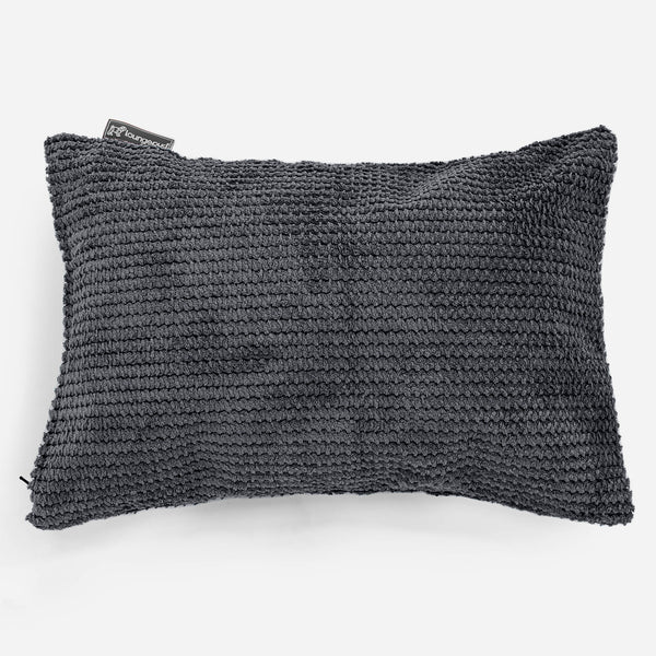 Rectangular Scatter Cushion Cover 35 x 50cm - Pom Pom Black 01