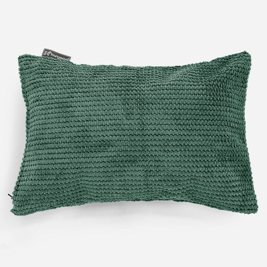 Rectangular Scatter Cushion Cover 35 x 50cm - Pom Pom Emerald Green 01