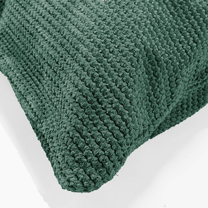 Rectangular Scatter Cushion Cover 35 x 50cm - Pom Pom Emerald Green 02