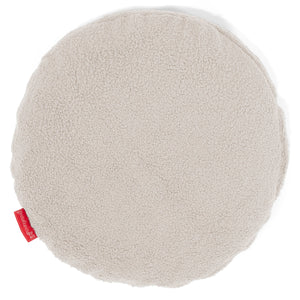 Round Scatter Cushion Cover 50cm - Boucle Ivory