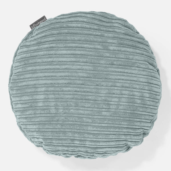 Round Scatter Cushion Cover 50cm - Cord Mint Green 01