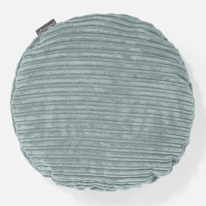 Round Scatter Cushion Cover 50cm - Cord Mint Green 01