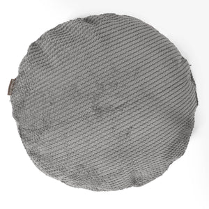 Round Scatter Cushion Cover 50cm - Pom Pom Charcoal