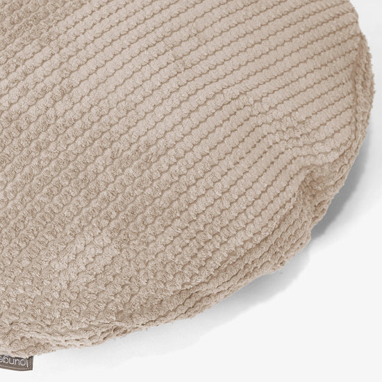 Round Scatter Cushion Cover 50cm - Pom Pom Ivory 02