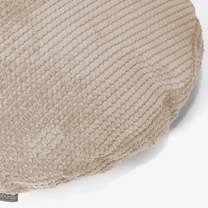 Round Scatter Cushion Cover 50cm - Pom Pom Ivory 02