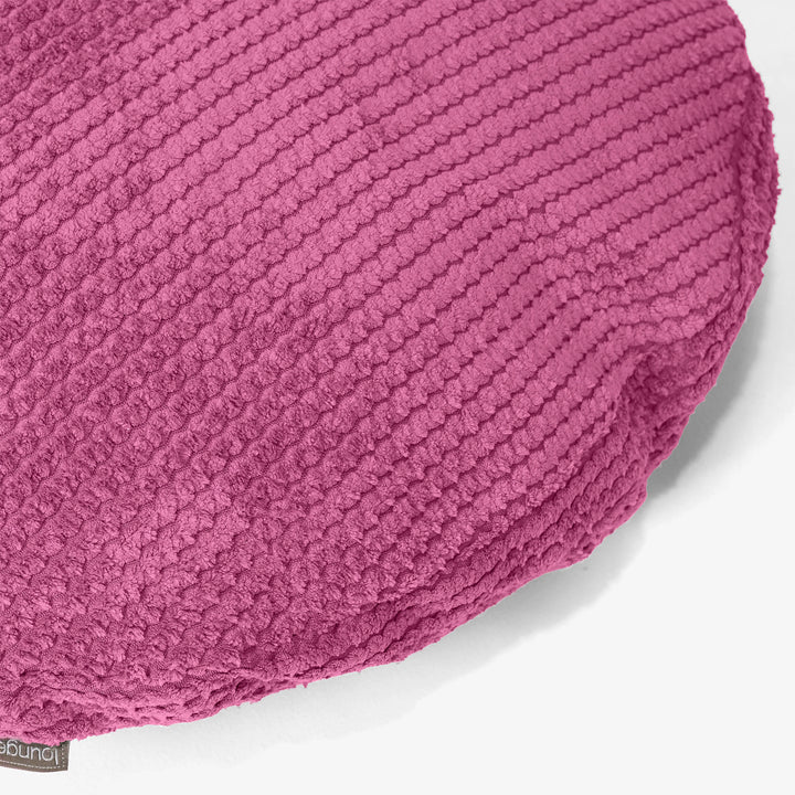 Round Scatter Cushion Cover 50cm - Pom Pom Pink 02
