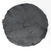 Round Scatter Cushion Cover 50cm - Pom Pom Black 01