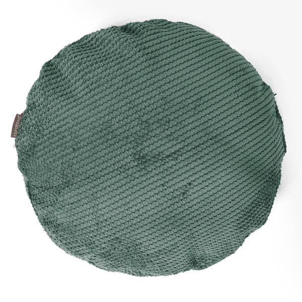 Round Scatter Cushion Cover 50cm - Pom Pom Moss Green 01