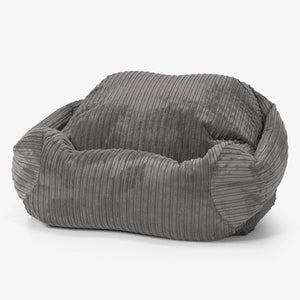 Sabine Bean Bag Armchair - Cord Graphite Grey