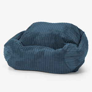 Sabine Bean Bag Armchair - Cord Navy Blue