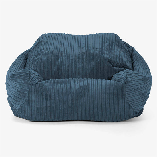 Sabine Bean Bag Armchair - Cord Navy Blue 02