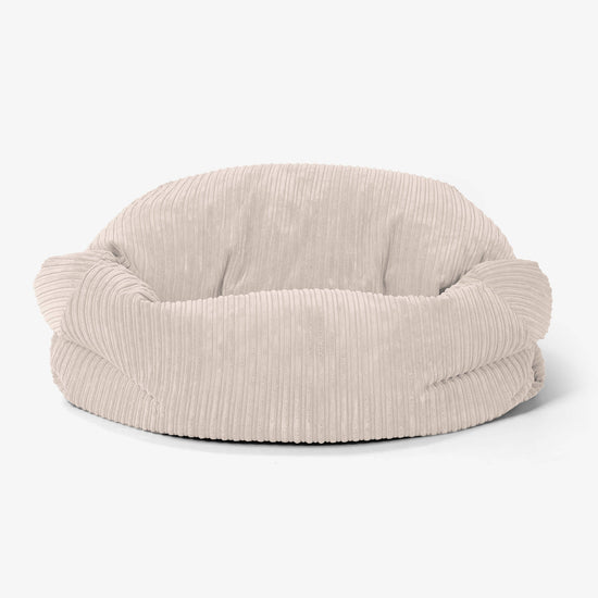 Sabine Bean Bag Sofa - Cord Ivory 02