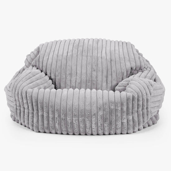 Sabine Bean Bag Sofa - Ultra Plush Cord Grey 02