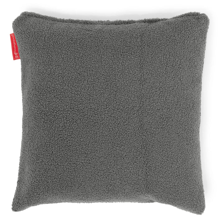 Lounge Pug Scatter Cushion 47 X 47cm Boucle Grey Decorative Pillow