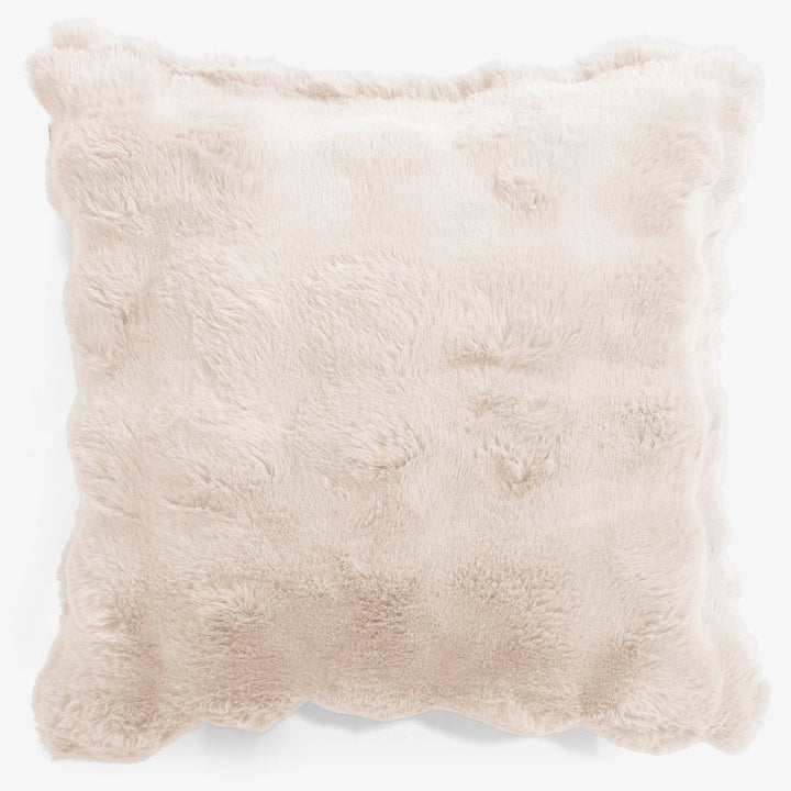 Scatter Cushion Cover 47 x 47cm - Bubble Faux Fur Cream 01