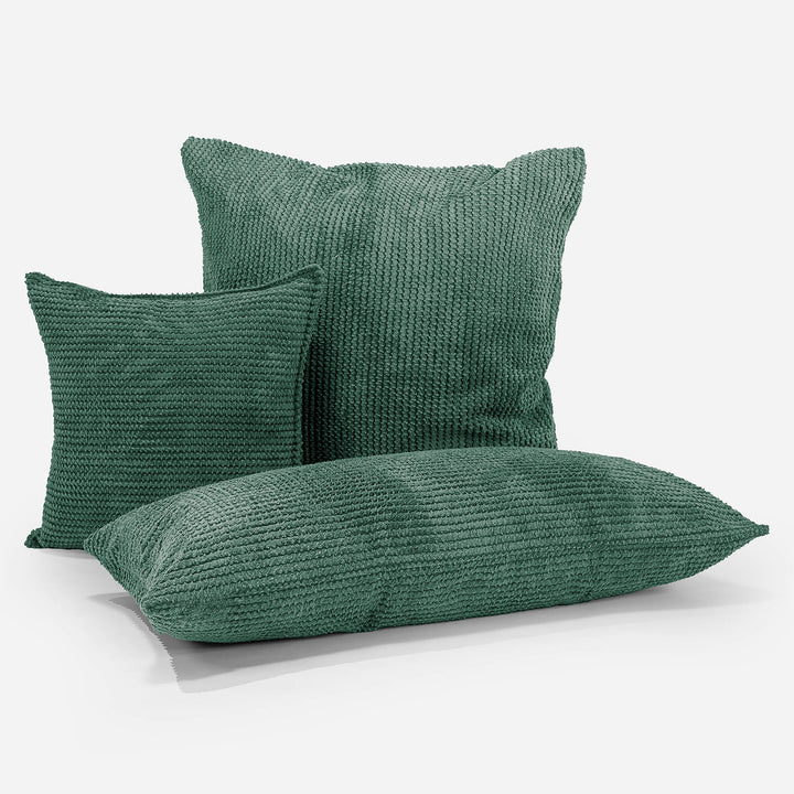 Scatter Cushion Cover 47 x 47cm - Pom Pom Emerald Green 04