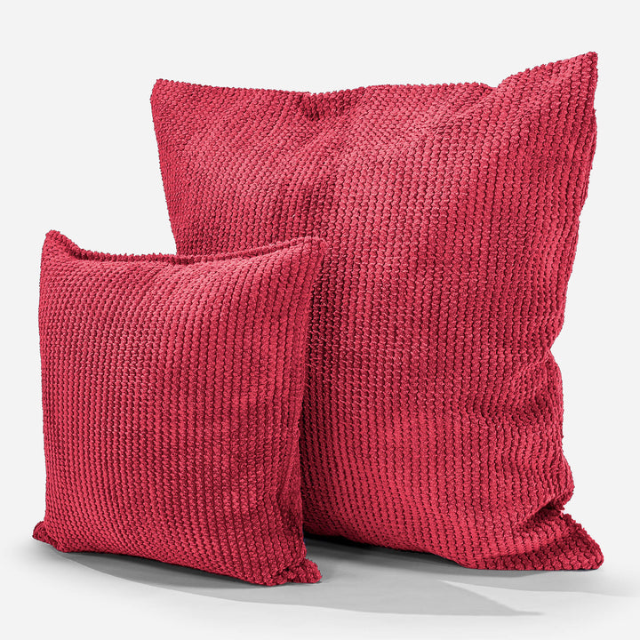 Scatter Cushion Cover 47 x 47cm - Pom Pom Pastel Red 02