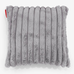 Scatter Cushion Cover 47 x 47cm - Ultra Plush Cord Grey