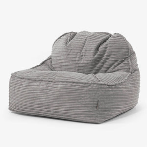 Sloucher Bean Bag Chair 2.0 - Cord Graphite Grey