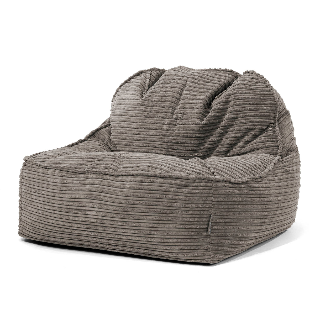 Lounge Pug Sloucher Bean Bag Chair 2.0 Cord Graphite Grey Large ...