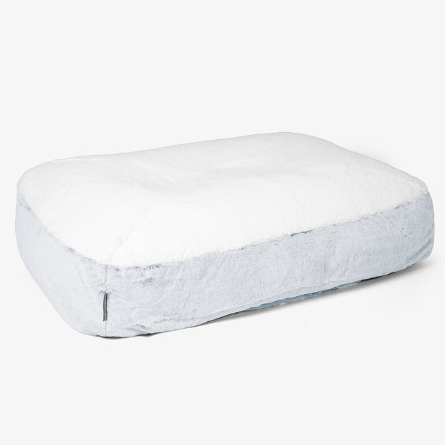 Sloucher Large Dog Bed Replacement Cover - Fluffy Faux Fur Rabbit 01