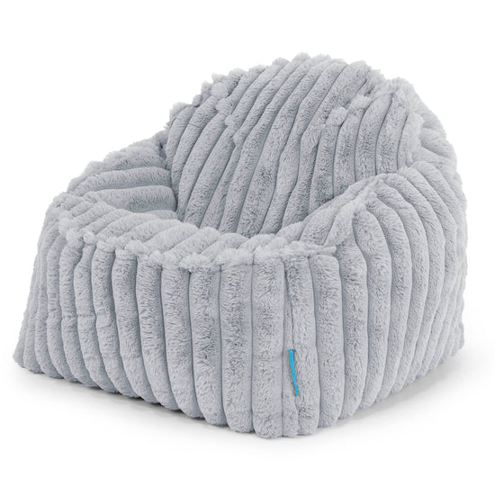 Sloucher Child's Bean Bag 2-6 yr - Ultra Plush Cord Duck Egg Blue 01