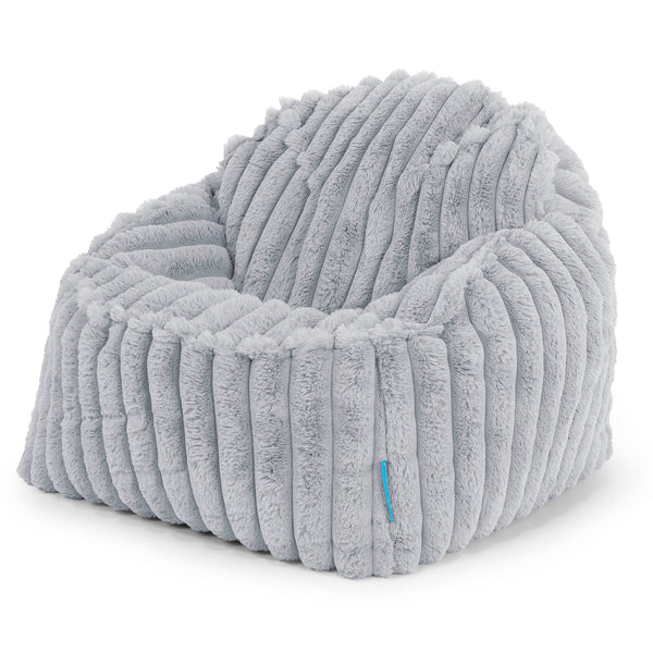 Sloucher Child's Bean Bag 2-6 yr - Ultra Plush Cord Duck Egg Blue 01