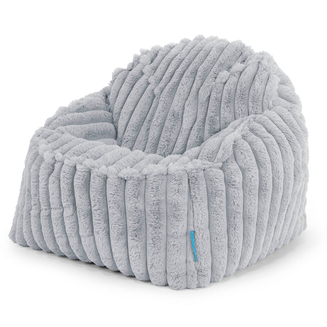 Sloucher Child's Bean Bag 2-6 yr - Ultra Plush Cord Duck Egg Blue 01