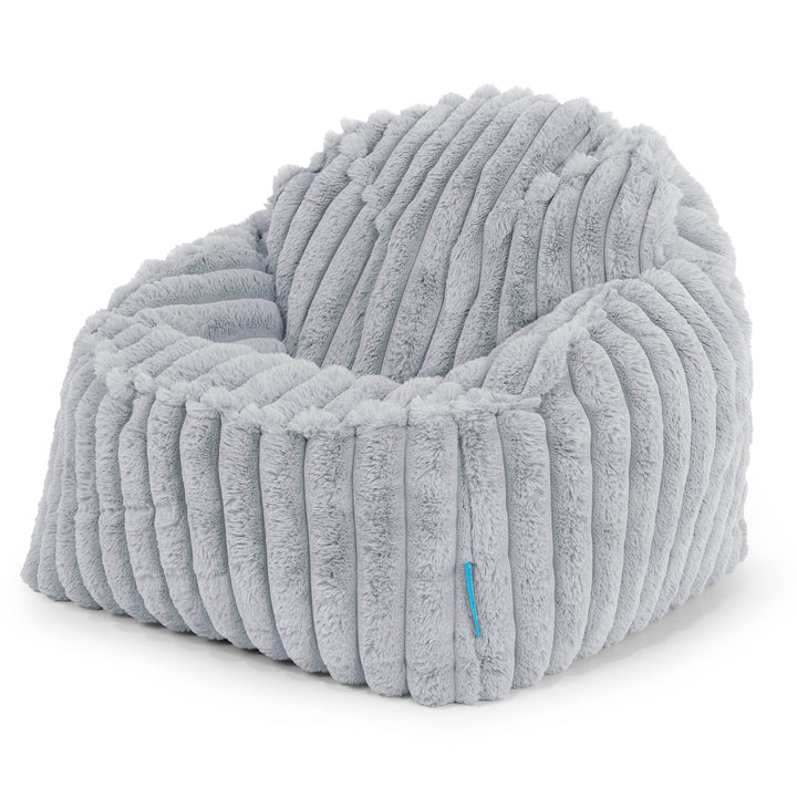 Sloucher Child's Bean Bag 2-6 yr - Ultra Plush Cord Duck Egg Blue 01